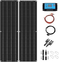 YXINHONGYUE Lightweight IP67 Waterproof Semi Flexible Solar Panel with D Lock Buckle 100W 18V Portab