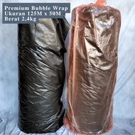 Premium Plastic Bubble Wrap Roll 50M x 1.25M Black 2.4kg Thick Bubble Wrap Packing Wrap
