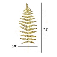 1/3/5pcs Christmas Glitter Leaves Artificial Tropical Leaf Christmas Tree Sprays Glitter Leaf Garlan