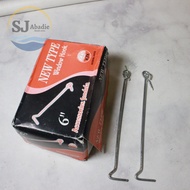 (6 PC) KZK Window Wind Rights Iron PlateHOOK 6 8 10 12 Inch | SJ ABADIE |