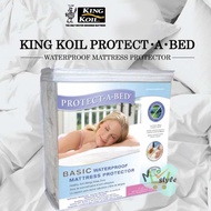 King Koil Protect-A-Bed Basic Waterproof Mattress Protector (Queen) Sarung Tilam