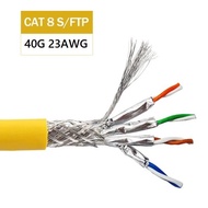 Cat8 network cable CAT8 SFTP Twisted Cable 23AWG speed 40G 2000MHz Supports PoE, ACT-8SFTP- BULK305Y