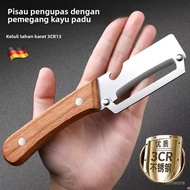 New Stainless Steel Wooden Handle Paring Knife Kitchen Commercial Household Winter Melon Lettuce Pee