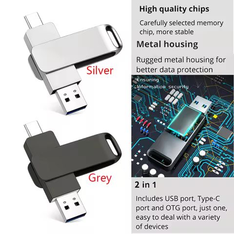 usb flash drive 128GB 256GB 512GB 1TB 2TB Black Customizable Logo Option