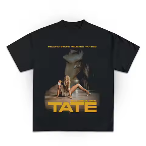 Tate McRae Jersey New Spring Summer Men's and Women's Sneakers T8 McRae Football Uniform V Neck T-sh