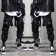 Streamer function trousers long pants boys dark hip-hop hip-hop multi-pocket work pants work pants s