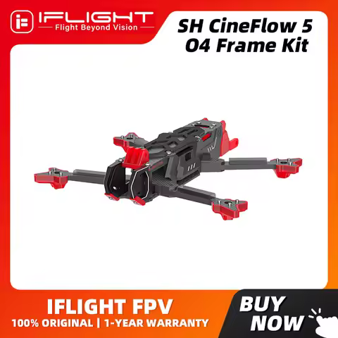 iFlight SH CineFlow 5 O4 Pro FPV Frame Kit 5inch for BLITZ Mini F7 Stack (E55R 4-IN-1 ESC) with 5mm