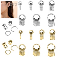 SPORCLO 8-20mm Ear Expander 1 Pc 316L Stainless Steel Drop Earring Lobe Earring Hoop Earring Waist D