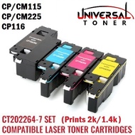 Compatible Fuji Xerox CT202264 / CT202265 / CT202266 / CT202267 Set  Cartridges CP115w/CM115w;CP225w