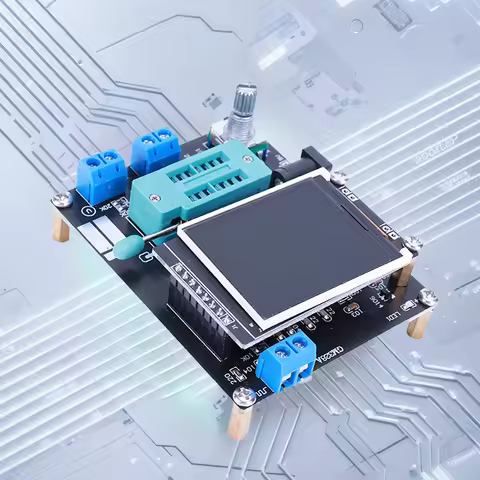 GM328 Transistor Tester Diode Capacitance Inductance ESR Meter Type-C Charge GM328A Square Wave Gene