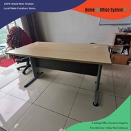 6 Feet Rectangular Shape Office Table with J Metal Leg (180cm x 80 cm x 75cm) - Home & Office System