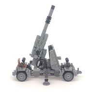 Heavy Weapon 88mm Anti-Shotgun M4A1 115mm Grenade Cannon Assembled Building Block Boy Toy/5.8