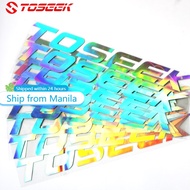 ﹊○☄【Exclusive】Bike Frame Sticker Toseek Reflective Stickers Vinyl Waterproof Mtb Bicycle Frame Stick