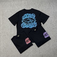 Alcatraz Fun Letter Steamship Print Casual Short Sleeve T-Shirt for Men and Women