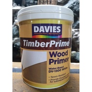 ♞,♘,♙,♟TimberPrime DV-1300 White 4L Davies Wood Primer Waterbased Paint Aqua Gloss it Megacryl Timb
