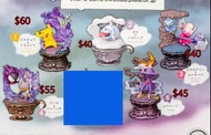 價錢請看圖 全新 日版 Re-ment Pokemon Little Night Collection 寵物小精靈 比卡超 多龍梅西亞 墓仔狗 怨影娃娃 巧鍛匠 鬼斯 詛咒娃娃 夢妖魔 5款