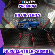 Toyota Hilux LAXEY Carpet Floot mat 5D Carpet Pu Leather