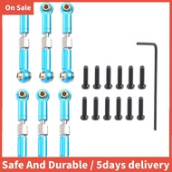 6Pcs Adjustable Metal Linkage Pull Rod Front /Rear Servo Link for  A949 A959 A969 A979 K929 RC Car U