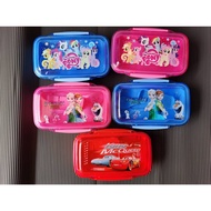 Kids Cartoon Cute Food Container Little Pony Minions Cars Lunch Box 2 layer (Lapisan) Set For Girl And Boy Tupperware