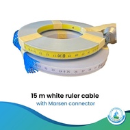 15m white ruler cable with Marsen connector
