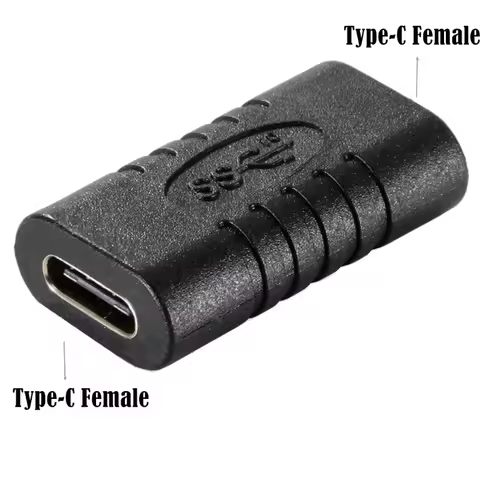 USB C Female to Female Adapter Type C Coupler Extender Extension Connector for Thunderbolt 3 MacBook