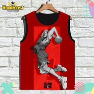 Slam Dunk v5 Kids Singlet Anime Slam Dunk 3D Printing Manga Kids Singlet For Ages 1-12 Years - WoodF