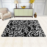 Keith The Art and Dancing Figures Rugs Figure Dancing Carpet Figure Graffiti Area Rug Popular Themed