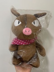12吋 亂馬豬 圍巾豬 娃娃 玩偶 小山豬玩偶 野豬