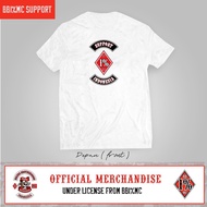 Kaos Putih Bb1%Mc Support Indonesia Official Bikers Brotherhood 1% Mc