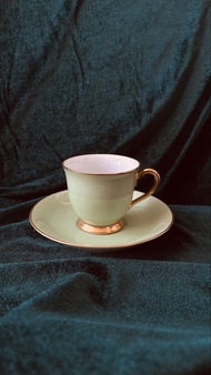 Noritake 白瓷 骨瓷 古董 復古 茶杯連碟茶杯連碟 カップ&ソーサー