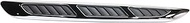 for Buick for Enclave 2008-2012 Hood Molding Right Chrome Plastic Passenger Side Metallic Smooth Gri