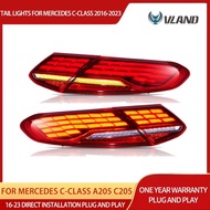 16-23 Mercedes C-Class A205 C205 Vland Full LED Tail Lights With Animation Sequential