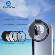 52/67mm Mobile Phone Filter Set Multifunctional Filter Clip Universal Lens Filter CPL Starlight Filt