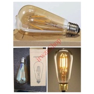 4 Watt Edison Filament LED Lamp / Edison Bulb ST64 LED Filament Lamp