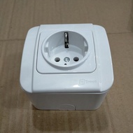 Galleo outbow socket whiteBroco Extension Plug Socket Plug Socket Extension