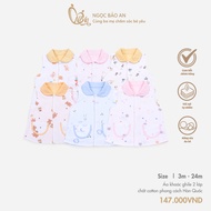 M&B (3-24M) 2-layer cotton vest, absorbent, comfortable to keep warm, Korean style for babies from 5