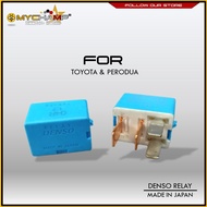 DENSO Blue 4 Pins Head Lamp Multipurpose Power Car Relay (MADE IN JAPAN) Waja/Wira/Toyota/Honda/Proton/Perodua