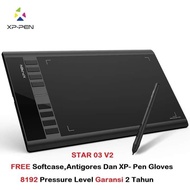 Hotdeal (Local Warrant ) 6 x 10  XP-PEN Star03v2 Graphics Drawing Pen Tablet 8192 pen Pressure Batte