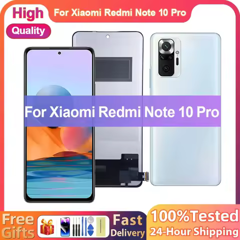 AAA+ AMOLED For Redmi Note10Pro LCD Display Touch Screen Digitizer Assembly pantalla For Xiaomi Redm