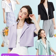 Blazer Women's Short Sleeve Thin Short Suit New Spring / Summer Big Size Top