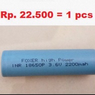 Baterai Powerbank 18650 Baterai Recharge cas Foxer