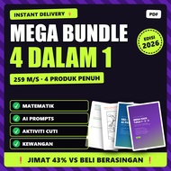 Satu Download 4 Panduan | Matematik KSSR + AI ChatGPT 500 Prompts + Aktiviti + Kewangan | PDF 2026