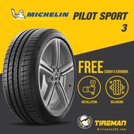 Michelin Pilot Sport 3 185/55R15 195/50R15 195/55R15 Inch Tayar Tire (FREE INSTALLATION/Delivery) SABAH SARAWAK Myvi