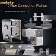 UMISTY Square Tube Connector, 40*40mm solderless Pipe Fixed Joint, Connector Accessories Fixed Pipe 