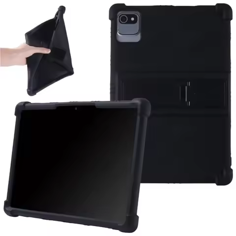 For Pritom Tab 10 Case Android 12 10.1" Tablet PC Soft Silicone Shockproof Cover with Rear Kickstand