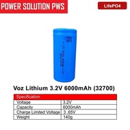Ups BATTERY. Battery Voz Lithium 3.2V 6Ah / 6.00mAh / 6000mAh ( 32700 ) / Voz Battery LifePo4 Lithiu