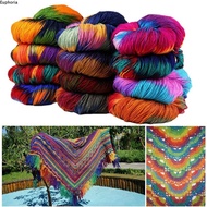 EUPHORIA Wool Yarn, Mixed Color Acrylic Knitting Crochet Thread, Warm Segment Dyed Knitting Yarn Sof