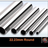 22.23mm (7/8") Round Stainless Steel S304 BA Ornamental Pipe / Tube (besi tahan karat)