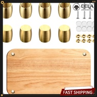 【New in March】8PCS Brass Cutting Board Feet Board Display Tray Speakers Riser Feet with Screws❀