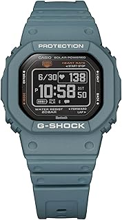 Casio Men's G-Shock Move DW-H5600 Series, Multisport (Run, Walking, Gym Workout), Heart Rate Watch, Quartz Solar Assisted Watch, Dolphin Blue, Quartz Watch